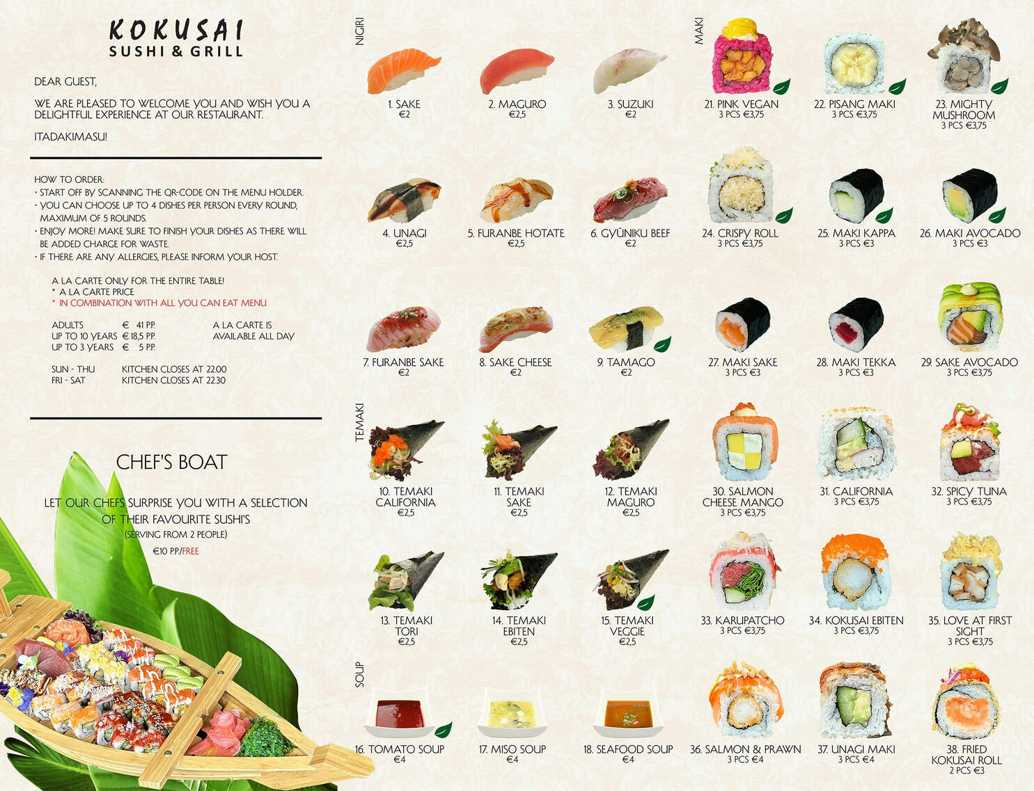 Menu Kokusai deel 1
